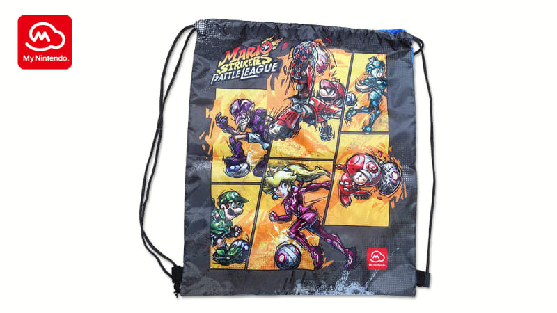 Mario Strikers Battle League Drawstring Bag Merchandise